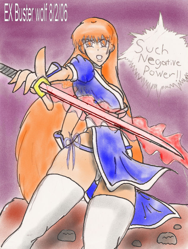 Kasumi EX 9 (negative sword) by EX-Buster-wolf