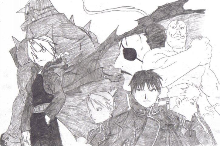another fma sketch by Ed-Elric-lover