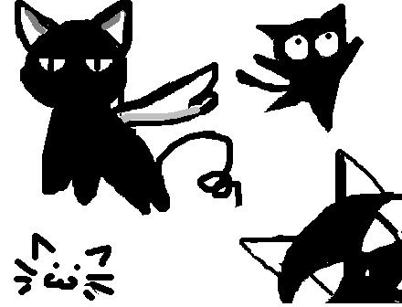 Anime Kitties :3 by Ed