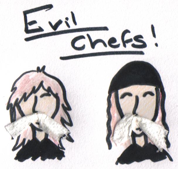 me and jessas evil chefs by EdgarRocks