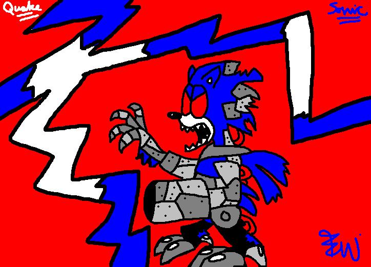 Sonic as a Strogg *Request from GamerJay* by Edge14
