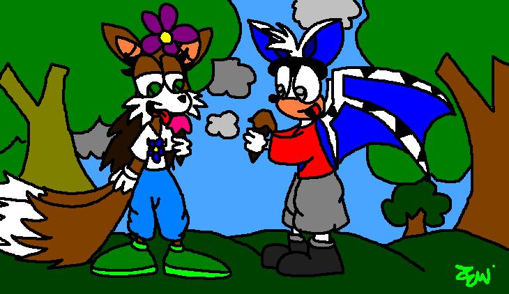 Ray and Flora in the Park (Brett's RQ) by Edge14