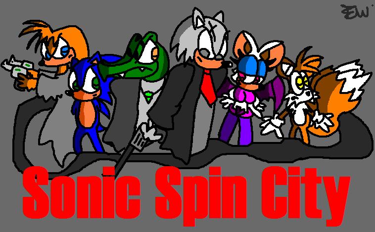 Sonic Spin City Poster by Edge14