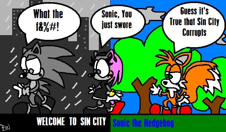 Welcome to Sin City, Sonic the Hedgehog by Edge14