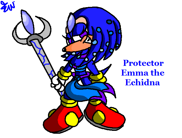 Emma the Echidna **New Face** by Edge14