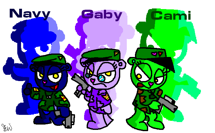 Navy, Gaby and Cami (Request) by Edge14