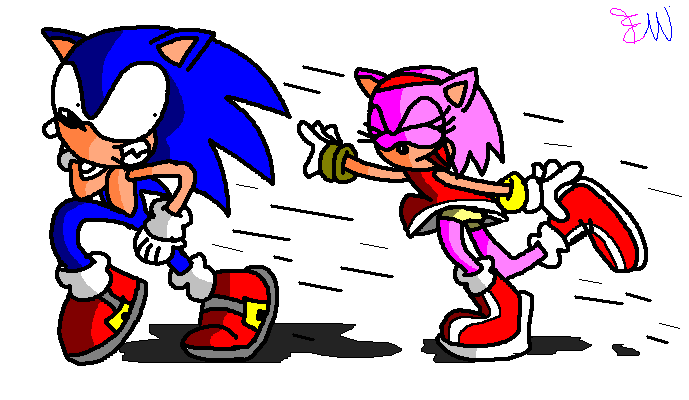 Amy Chasing Sonic AGAIN!! *Request* by Edge14
