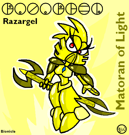 Razargel - Matoran of Light by Edge14