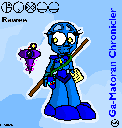 Rawee - Ga-Matoran Chronicler by Edge14
