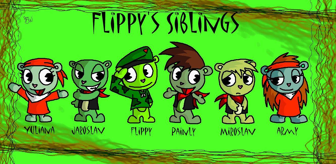 Flippy and his Siblings by Edge14