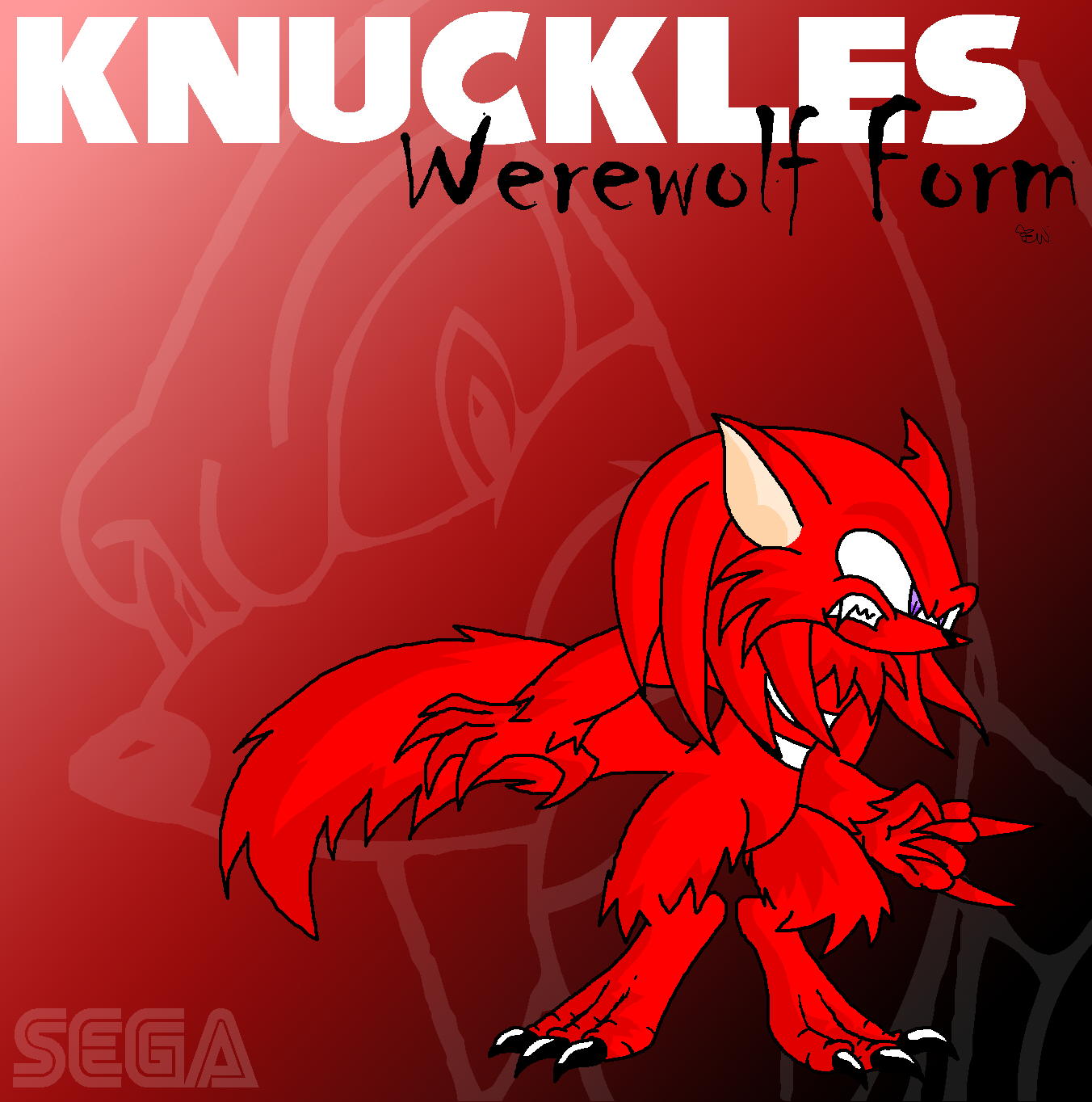 Knuckles Werewolf by Edge14