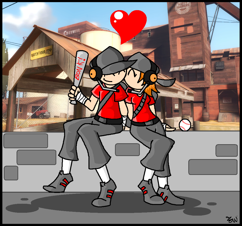 Tf2 Scout Love By Edge14 Fanart Central