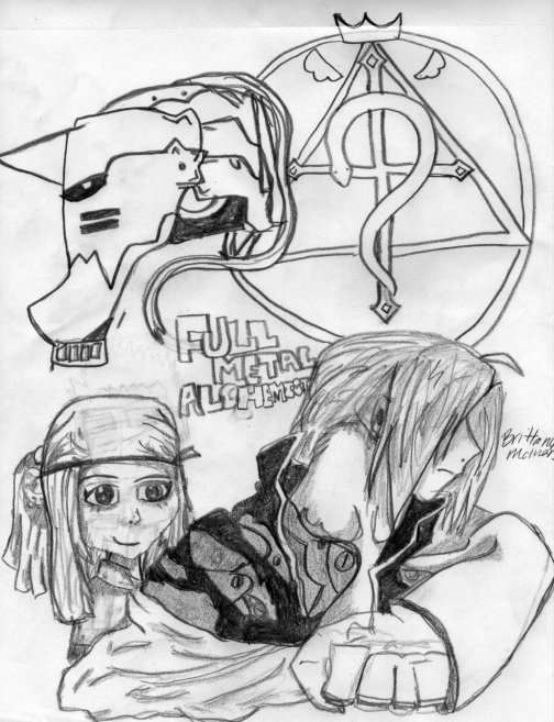 fullmetal alchemist collage(uncolored) by EdwardElric_Lover13