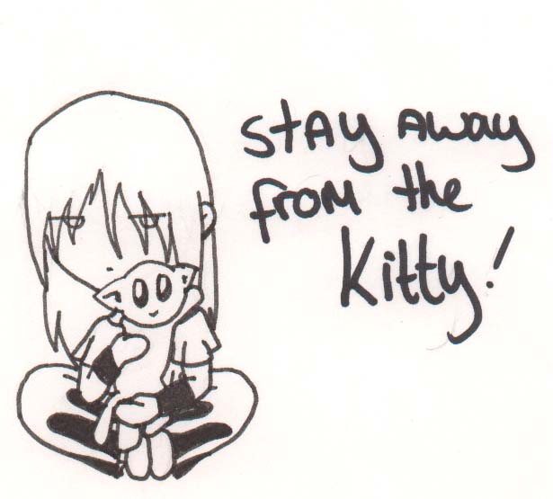 Stay away from the kitty by Eggplant