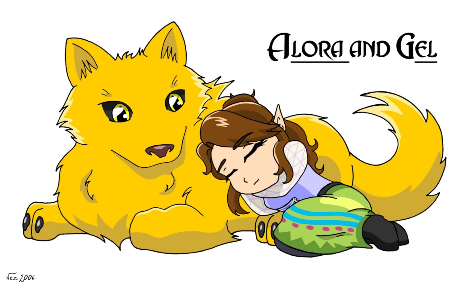 Alora and Gel Chibi by Egyptian_Dragon