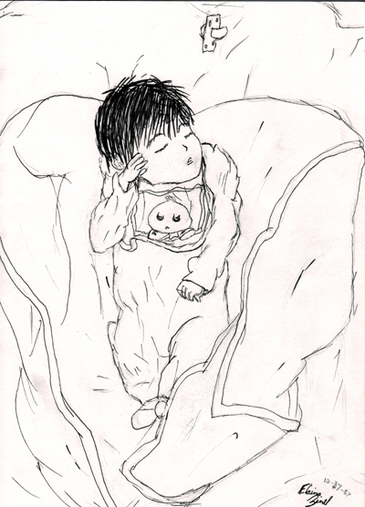 Newborn Sketch by ElainaKuberugi