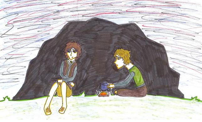 Two little hobbits by Elanor