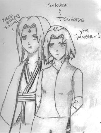 Tsunade and Sakura by Element_Margera
