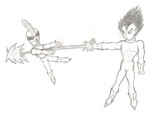 Vegeta killing by Elfling