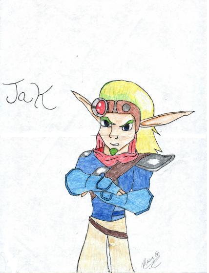 Lookie, is Jak! (colored) by ElfyGirl