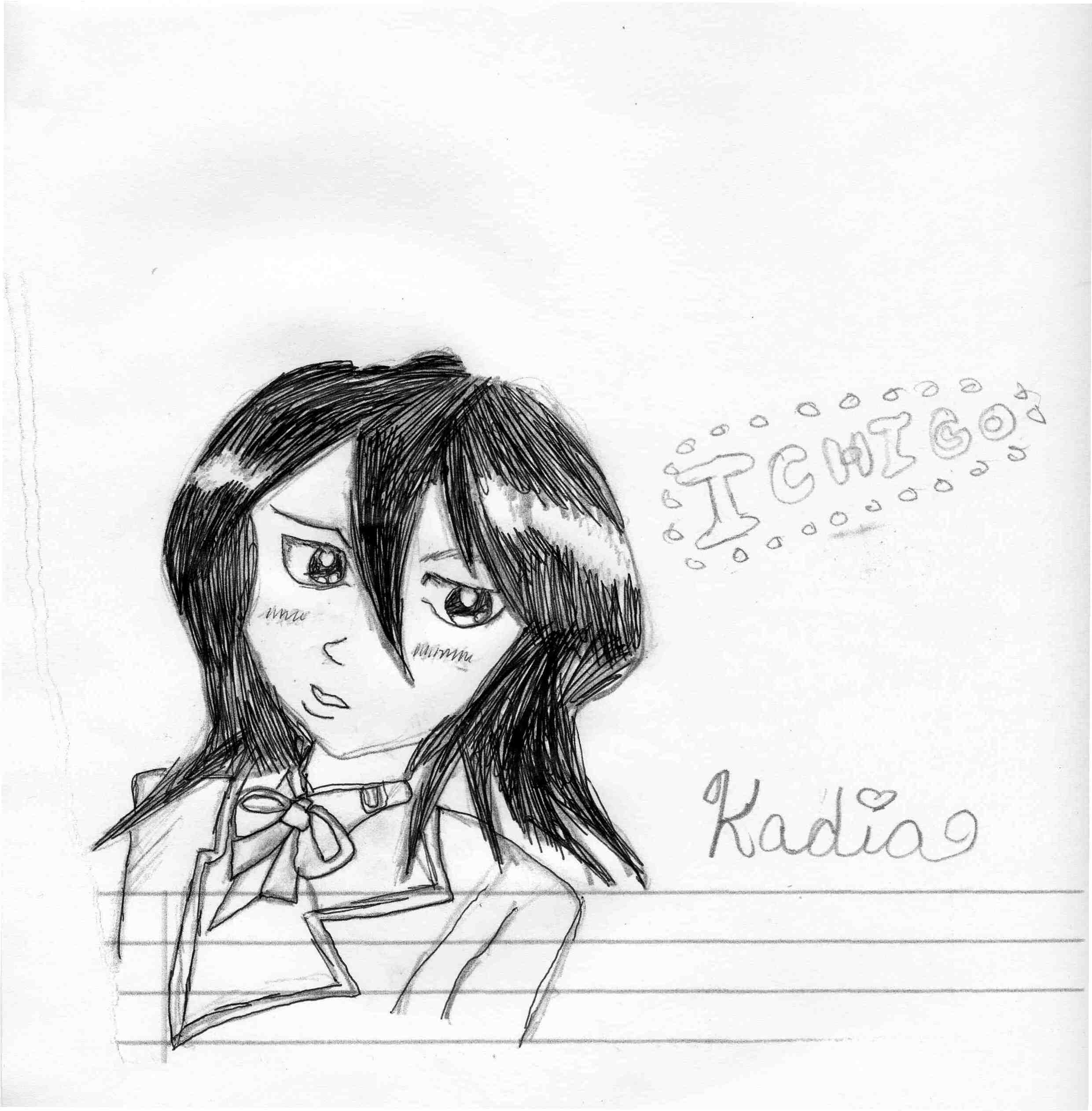 Rukia thinks of Ichigo by ElieGlory123