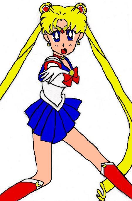 Sailor Moon (Computer Colored) by Eliniel