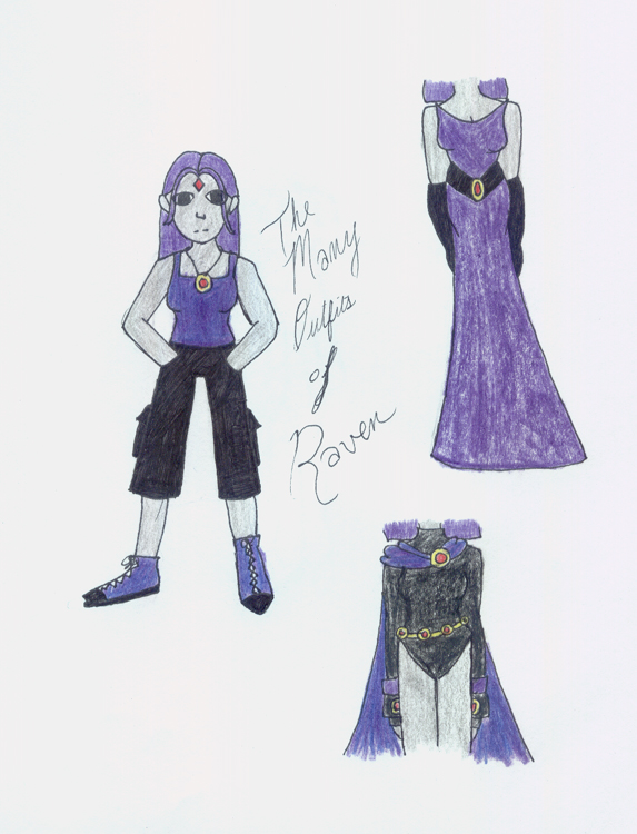 A Few Raven Outfits by Eliniel