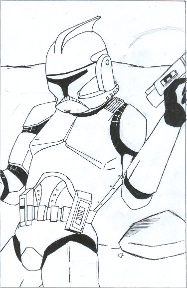 clone trooper (unfinished) by Elvin_Boy