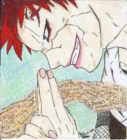 Gaara...and his mighty sand! by Elvira