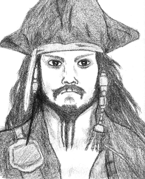 Portrait of Cap'n Jack by Emeraldwolf