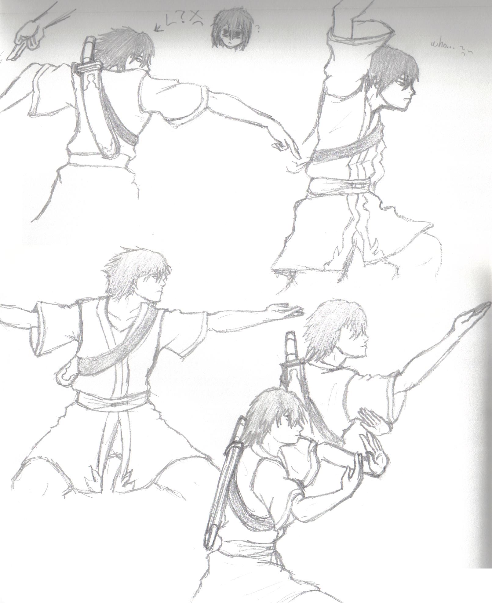 More Zuko sketches by Emeraldwolf