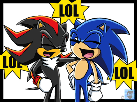 Sonic and Shadow (LOL) by Emi