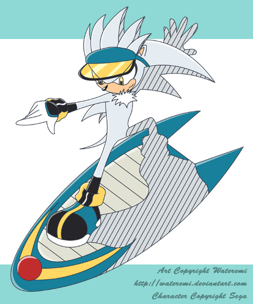 Silver The Hedgehog Sonic Riders style by Emi