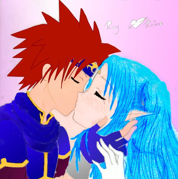 Roy/Reina Kiss in COLOR! by Emiko