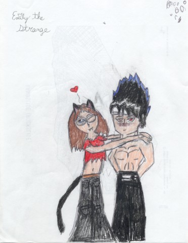 *look*Emily And Hiei by EmilyTheStrange