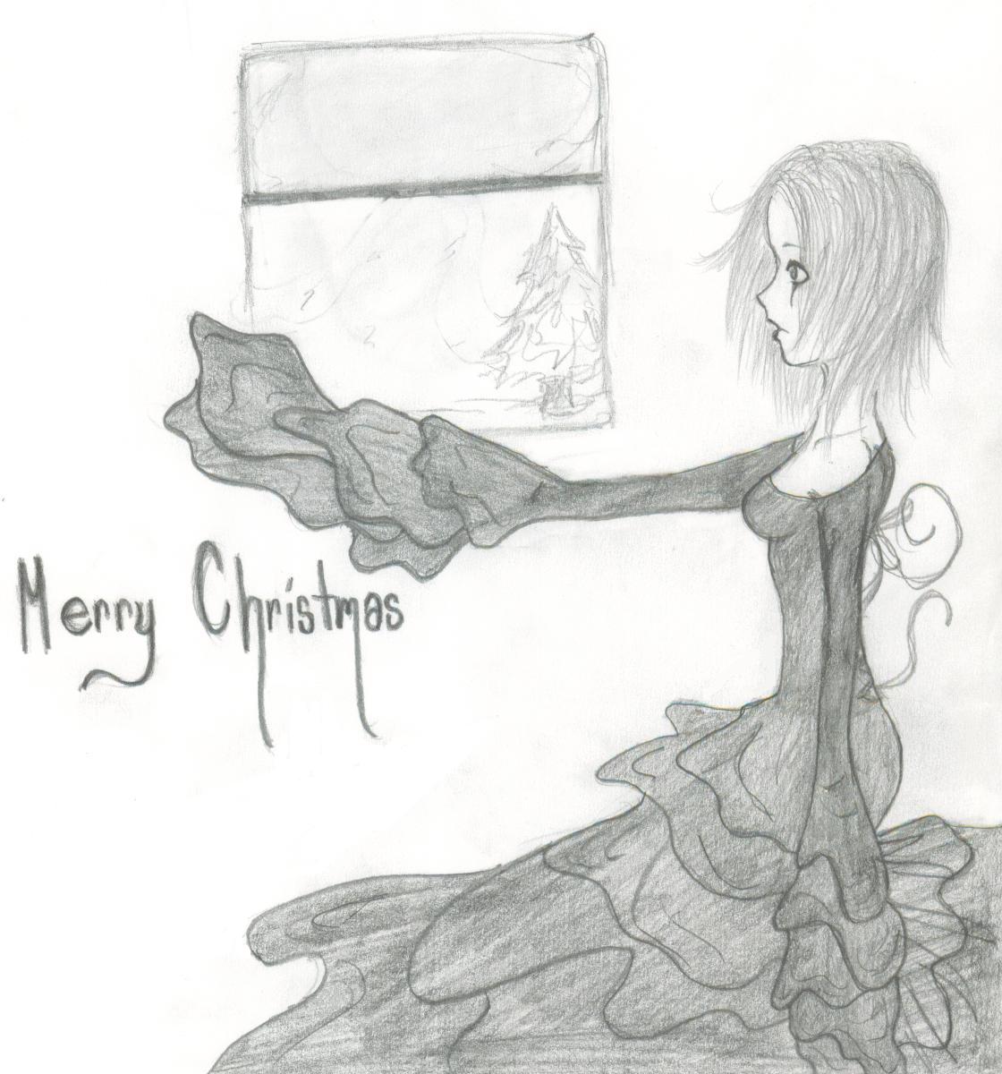 Merry Christmas - Raven by Emily_the_Strange