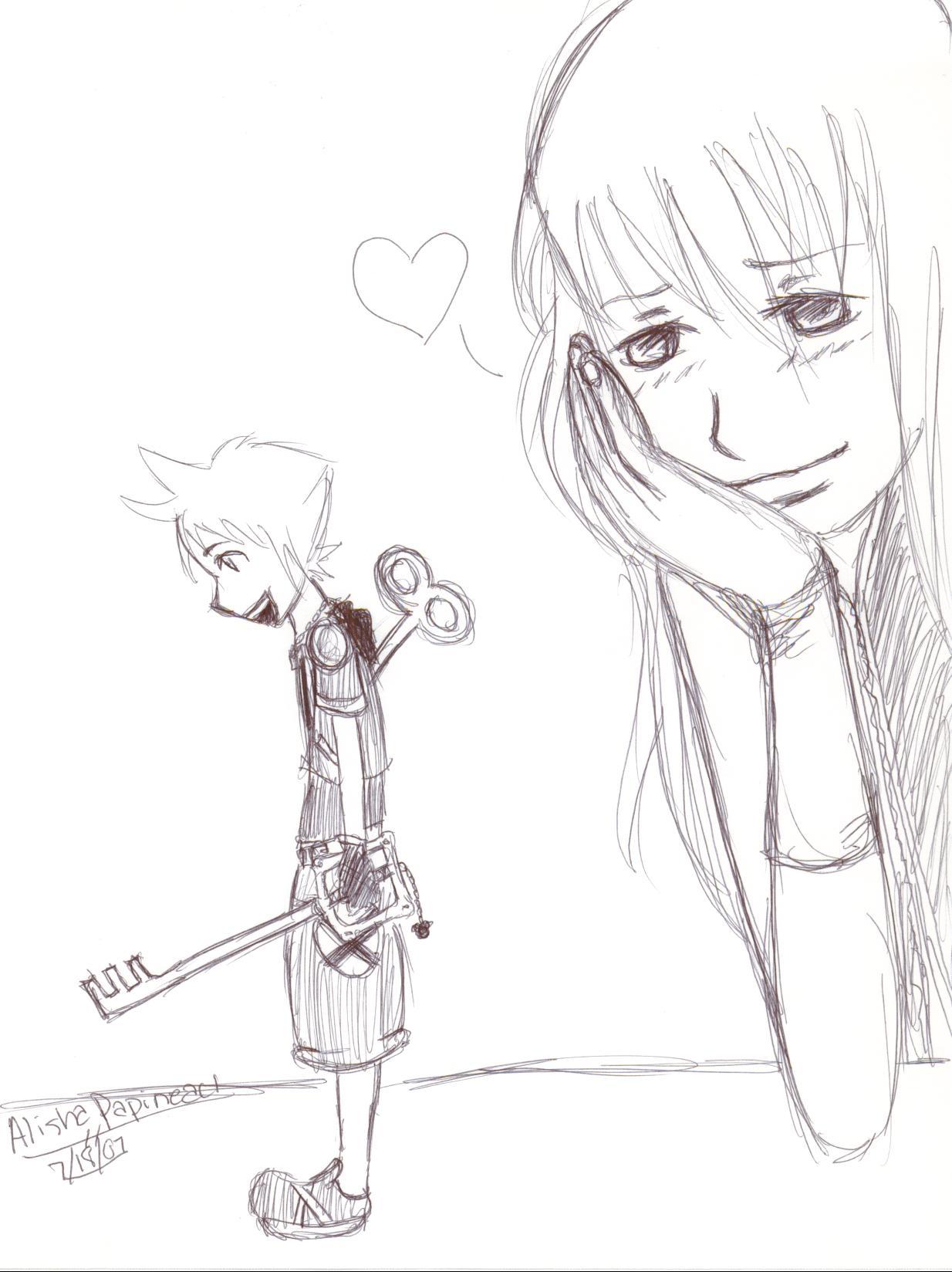 Riku and his Sora doll by Emily_the_Strange