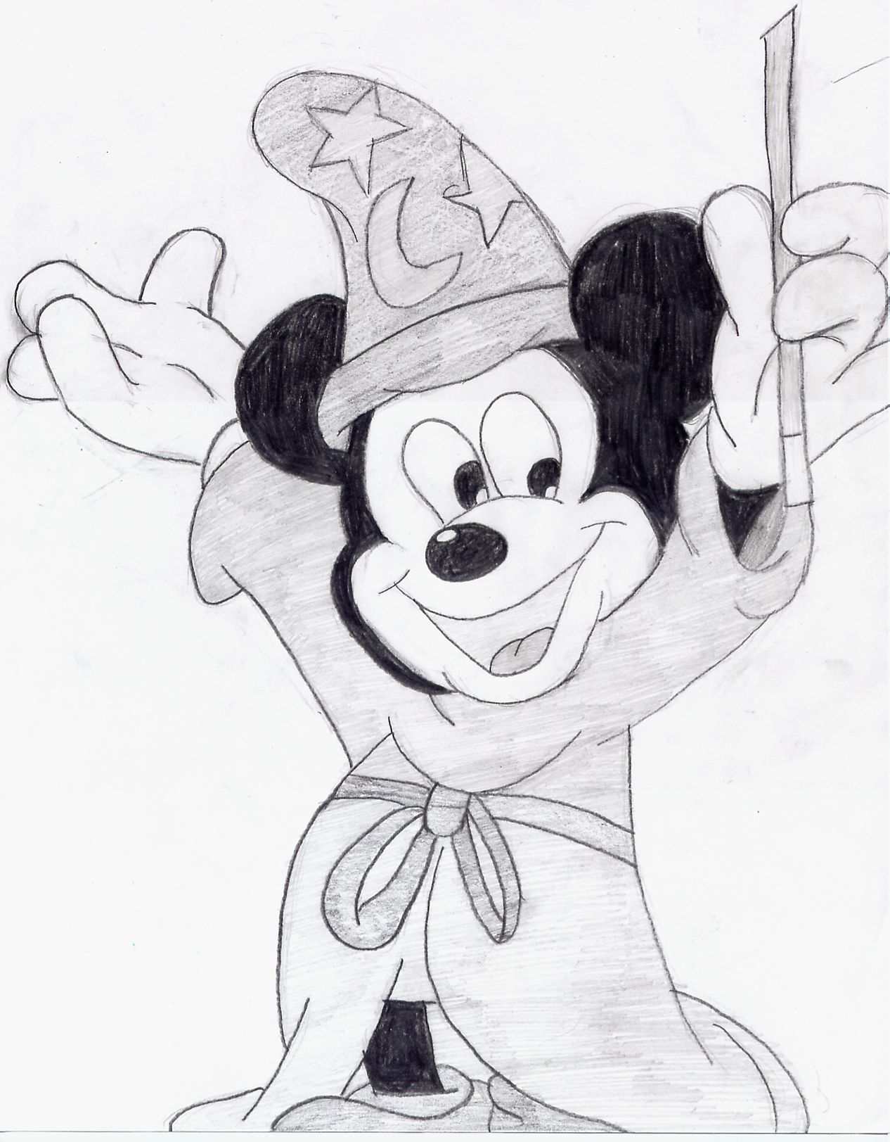 Mickey from Fantasia by Emmalee