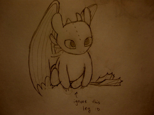 Chibi Toothless by Emmelyn