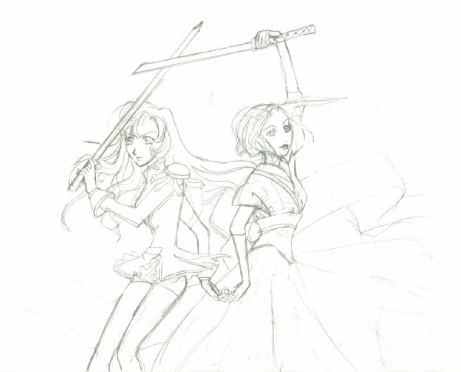 Utena and me sketch by Emmer