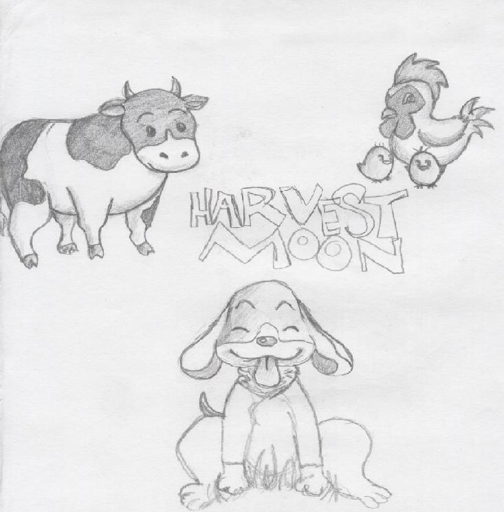 The Animals Of HarvestMoon by EmmyChan