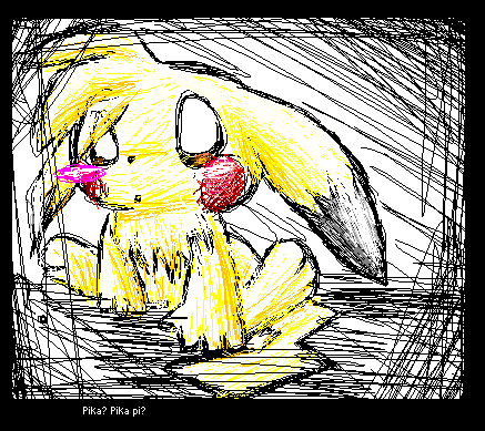 Sketchy Pikachu by EmmytheChao