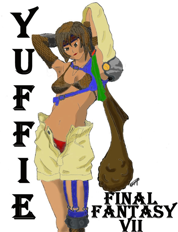 :::Yuffie (colored) by Emrys