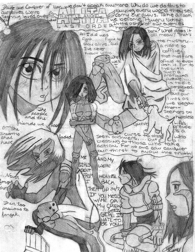The Many Faces of Alita by EnergizerBunny2fst4U