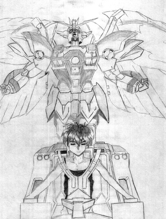 The angel wings of the Gundam by EnergizerBunny2fst4U