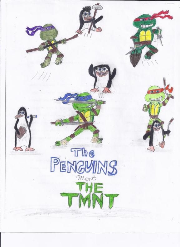 The Penguins Meet the TMNT by Enzo01