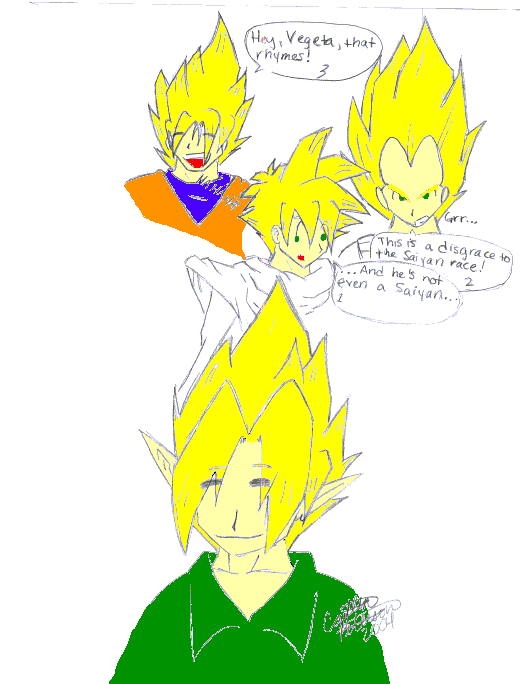 Super Saiyan Link!? (colored) by Epona_the_Horsey