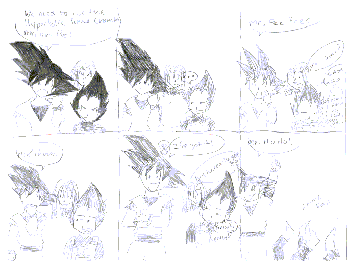 a totally pointless DBZ comic by Epona_the_Horsey