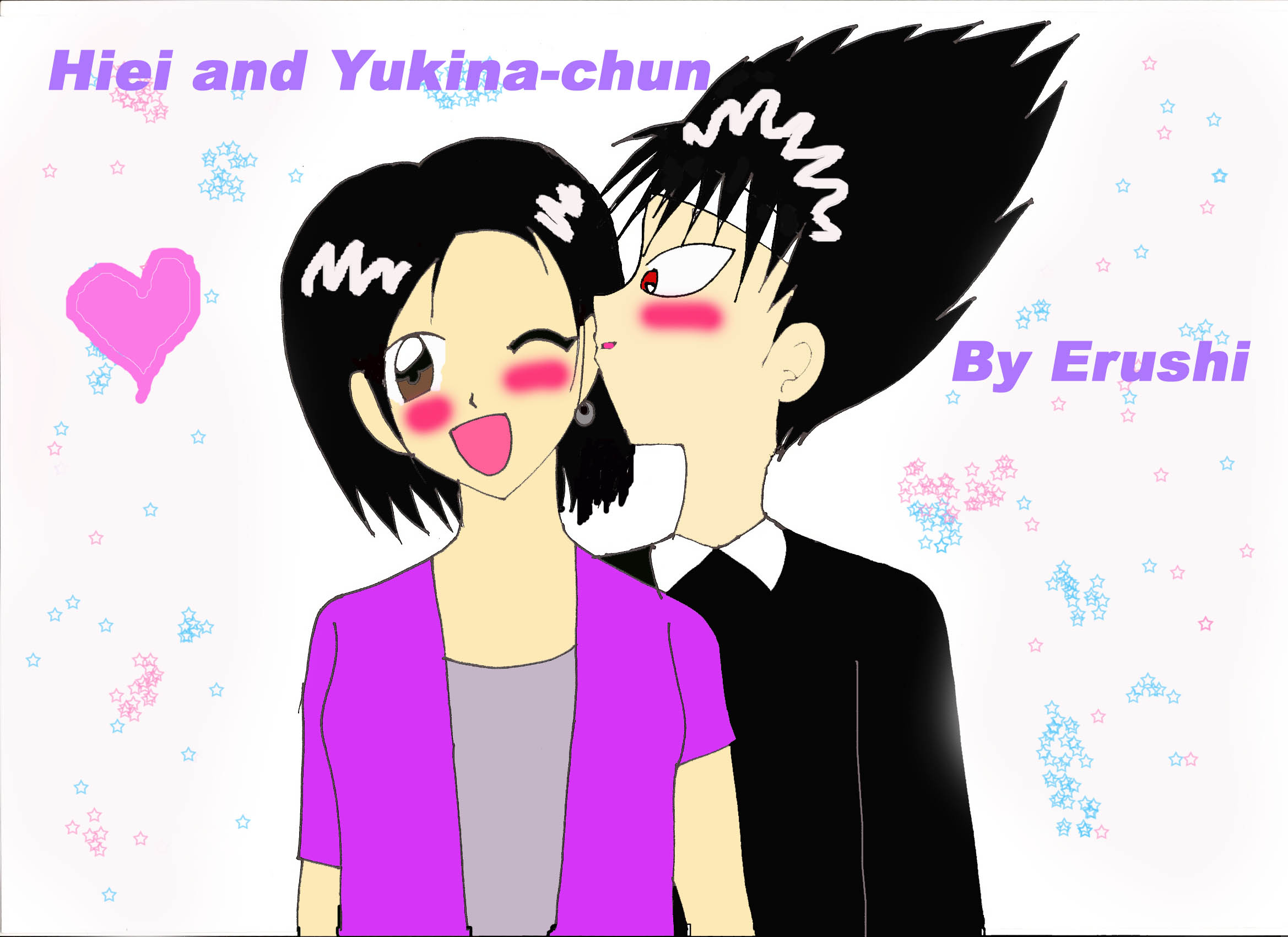 Hiei and Yukina-chun by Erushi-Hime
