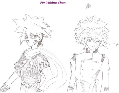 Kai and Brooklyn for Yukina-chun by Erushi-Hime